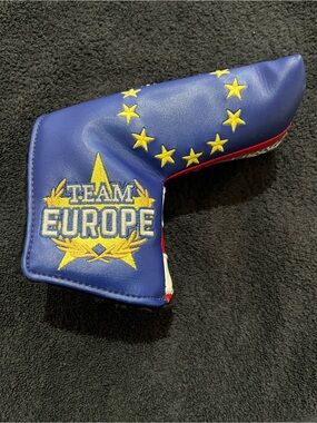 RARE! Scotty Cameron Blue & Yellow Team Europe Putter Cover with Team USA accent